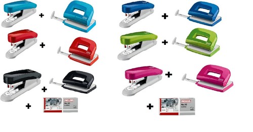 Bürolocher und heftgerät - bürolocher, set