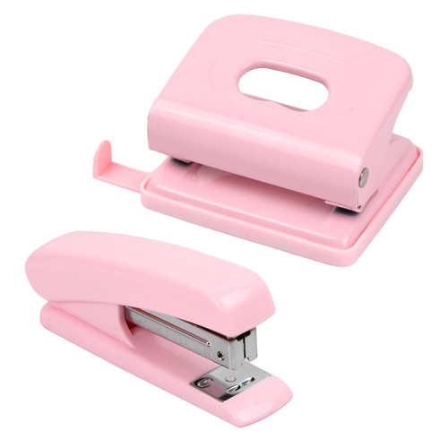 Locher tacker set rosa büro - locher,
